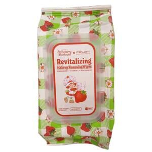 Rare 60 Pc Celavi Strawberry Shorthcake Makeup Remover Vit C Niacinamide Hygenic